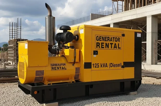 Aluguel de Gerador de Energia 125 kVA (Diesel)