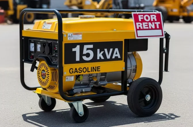 Aluguel de Gerador de Energia 15 kVA (Gasolina)