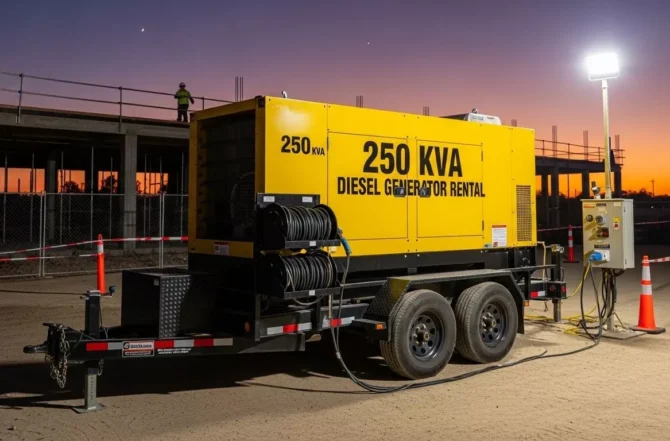 Aluguel de Gerador de Energia 250 kVA (Diesel)