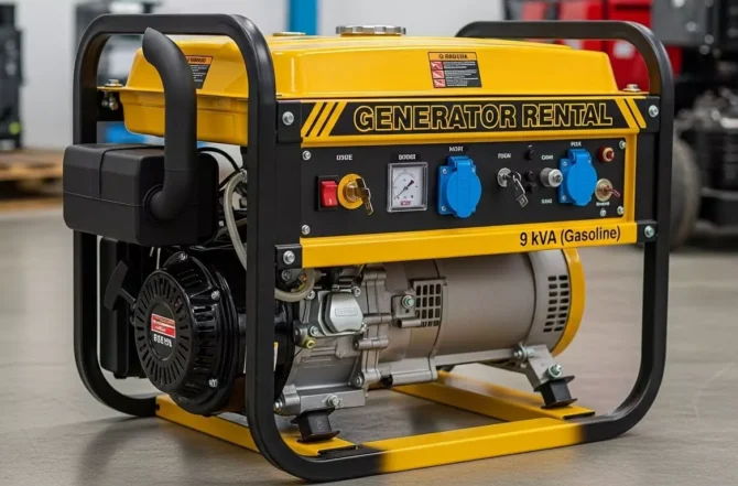 Aluguel de Gerador de Energia 9 kVA (Gasolina)