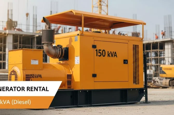 Aluguel de Gerador de Energia 150 kVA (Diesel)